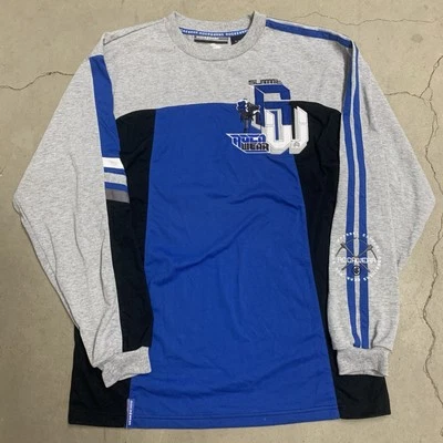 Camisa De Colección Y2K Rocawear Summit Manga Larga Talla XL Gris Azul Negro Foto 1 de 4