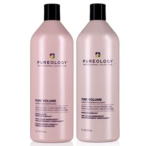 Pureology PURE Volume Shampoo and Conditioner Liter Duo Set (33.8oz each) - Picture 1 of 1