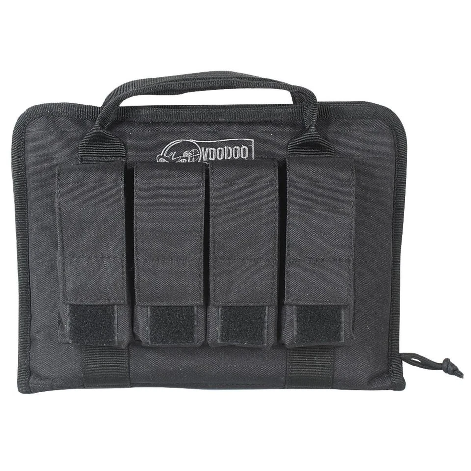 VooDoo Tactical 25-0017001000 Pistol Case with Mag Pouches, Black, One Size - Image 1 of 1