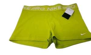 Nike Pro Damen Dri Fit Laufshorts Volt gelb und weiß Cz9857-357 XXL... - Bild 1 von 4
