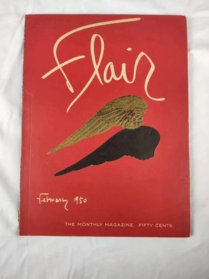 Vintage Flair Magazine February 1950 Vol. 1 No. 1 First Issue ASIS - Image 1 of 4