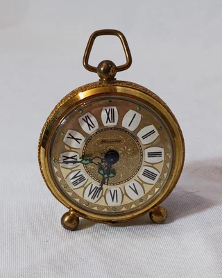 Small Early Blessing West Germany Uranium Luminous Wind Up Travel Alarm Clock! - Image 1 of 4