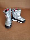 Wonder Nation Toddler Girl Silver Puffy Winter Boots Size 8 Waterproof
