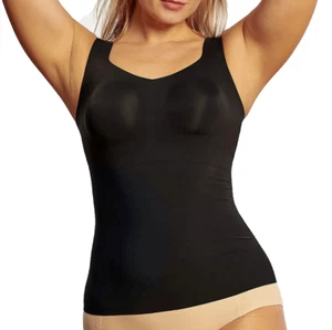 Evelyn & Bobbie Seamless Smoothing Bra Cami~Medium~Black~A587082 10425 - Picture 1 of 2