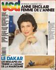 ▬►VSD 489 de 1987 ANNE SINCLAIR_DANIEL BALAVOINE (2 pages)_PARIS DAKAR