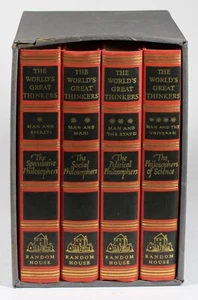 The World's Great Thinkers Set Philosophy HC Slipcase Random House 1947 - Picture 1 of 5