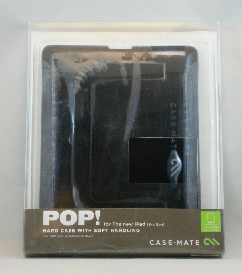 Case-Mate POP! Hard Case for iPad (3rd Gen) Black/Gray - Image 1 of 4