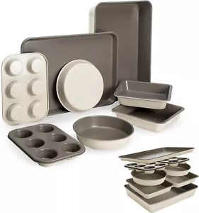 8-teiliges All-in-One Antihaft Backformen Set Stapelbar Platzsparend Spülmaschinenfest - Bild 1 von 7