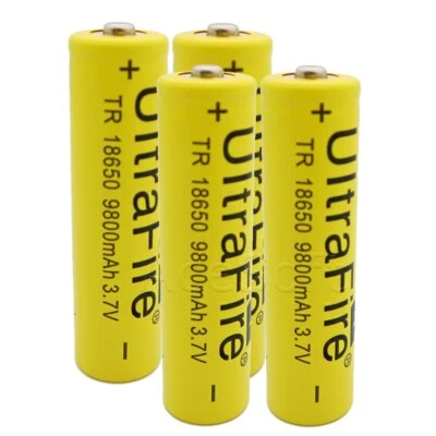 Long Lifespan 4x 9800mAh Grade A+ Excellent Extra Substitutable Battery f 18650