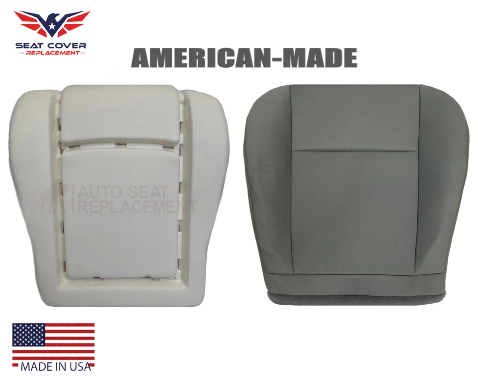 Ford Econoline E250 E350 2009-2019 cubierta de asiento de tela gris para conductor y cojín de espuma Foto 1 de 4