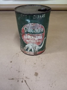 Rare 1930's Sinclair Opaline Motor Oil One Quart Can Mellowed 80 Million Years - Picture 1 of 6