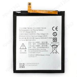 Battery HE316 For Nokia 6 TA-1000 TA-1003 TA-1021 TA-1025 TA-1033 TA-1039 - Picture 1 of 5