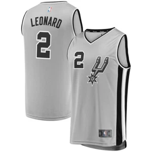 Nueva camiseta plateada Youth Fanatics Fastbreak San Antonio Spurs Kawhi Leonard #2 S - Imagen 1 de 3