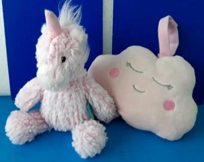 Манхэттен ~ игрушка плюшевый мягкий единорог розовый музыка облако милый ~ вися - Изображение 1 из 4