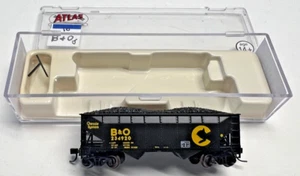 ATALS N SCALE 40827 2-BAY OFFSET SIDE HOPPER CHESSIE SYSTEM B&0 #234920 - Picture 1 of 9