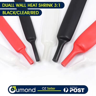 Marine Grade Heat Shrink Tube Dual Wall Glued Fast Wrap Cable Insulation Sleeve - image 1 of 4