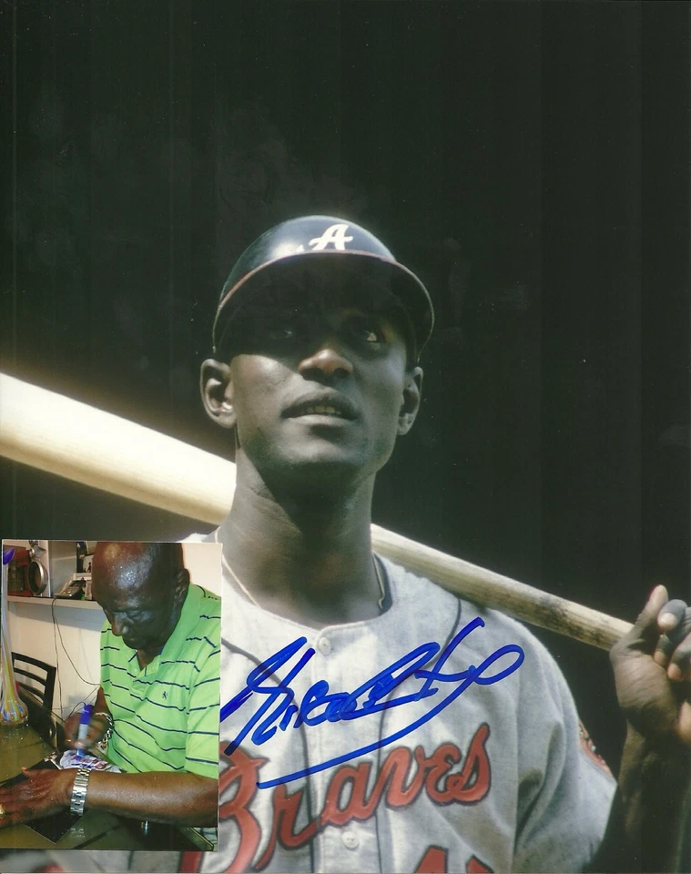 FOTO 8x10 firmada autografiada por Rico Carty Atlanta Braves con certificado de autenticidad Foto 1 de 1