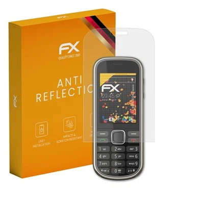 atFoliX 3x Screen Protection Film for Nokia 3720 Classic matt&shockproof - Image 1 of 4