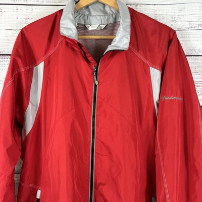 Chaqueta North End para hombre XL Wind EZEM System Budweiser roja cremallera completa A68 Foto 1 de 4