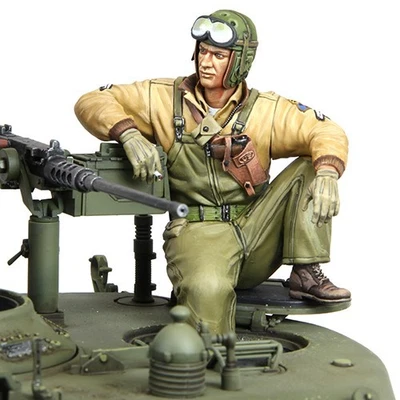 SOL RESIN FACTORY MM579, WWII U.S.ARMY M4A3E8 Crew #1, 3D PRINTED, 1/16 - Image 1 of 4