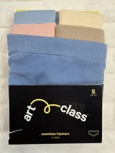 Art Class Seamless Hipsters Girls Small 6/7 Ribbed 5 Pack Underwear Multipack - Picture 1 of 8