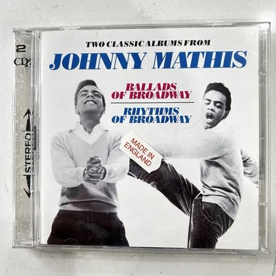 Johnny Mathis Ballads of Broadway Rhythms of Broadway 2 CD Set England Import - Image 1 of 4