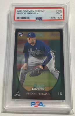 2011 Bowman Chrome Freddie Freeman #185 Rookie PSA 9 Mint Rookie Card! 🔥🔥🔥 - Image 1 of 2