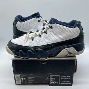 Size 11 - Air Jordan 9 Retro 2002 Low Blue Pearl White Leather (303895-142) - Picture 1 of 9