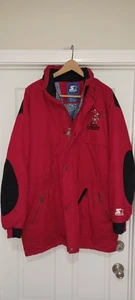 VTG UNLV University Nevada Las Vegas Starter Jacket Size L Runnin' Rebels RARE ! - Picture 1 of 6