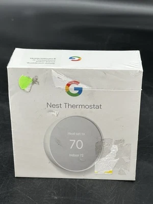 Google Nest Smart Thermostat, Snow - GA01334-US - Image 1 of 4