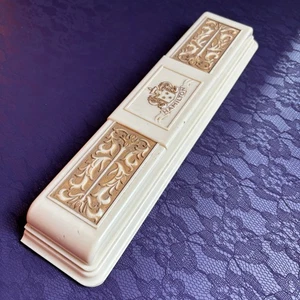 Vintage Hamilton 10" Long Celluloid Case Gift Box for Watch With Blue Velvet - Picture 1 of 11