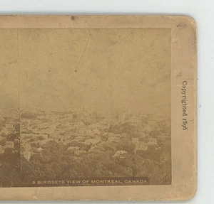 Vogelauge Montreal Kanada Alfred Campbell Stereoview um 1896 - Bild 1 von 2