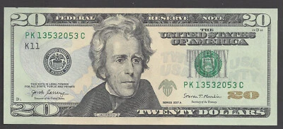 $20 FEDERAL RESERVE NOTES 2017A DALLAS (PK13532053C), UNC  - Image 1 of 2