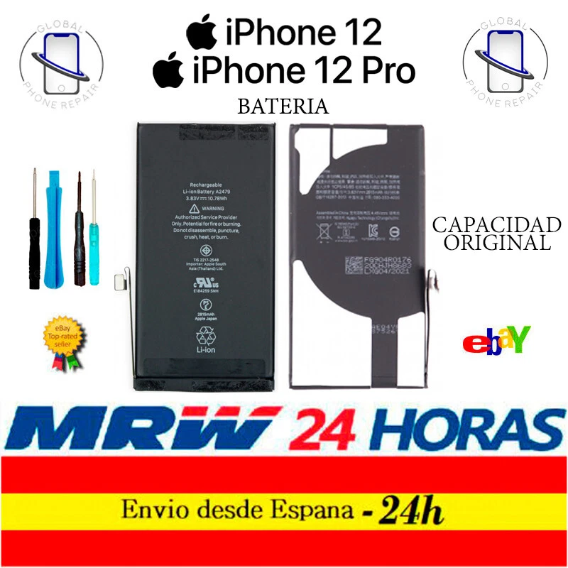 Bateria iPhone 12 / 12 Pro Capacidad Original 2815mah con adhesivo + ENVIO 24H - Imagen 1 de 1
