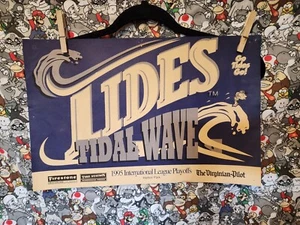 Norfolk Tides 1995 Minor Baseball League Playoffs Double Side Poster RARE - Picture 1 of 2