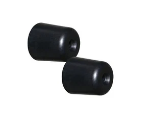 COPPIA TERMINALI MANUBRIO CONTRAPPESO NERO ORIGINALE PIAGGIO BEVERLY 125 300 350 - Foto 1 di 1