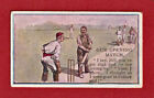 Sniders and Abrahams: Jokes: Cricket: Cigarette Tobacco card 1906