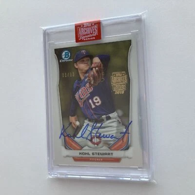 Kohl Stewart 2019 Topps Archives Signature Series Auto 2014 Bowman Chrome 1/13 - Image 1 of 2