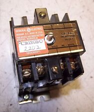 GE GENERAL ELECTRIC INDUSTRIAL RELAY 600 VAC 120 VOLT COIL CR120BO 2202