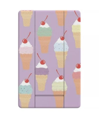 Soporte para teléfono Speck GrabTab soporte agarre para dedos deslizable - gráfico de helado púrpura Foto 1 de 2