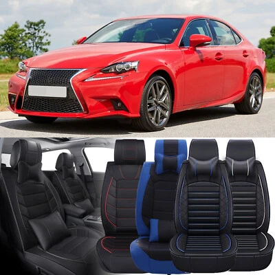 Full Set Car Seat Covers 5-Seat Front +Rear Cushion For Lexus IS 250 GS300 RC350 - Image 1 of 4