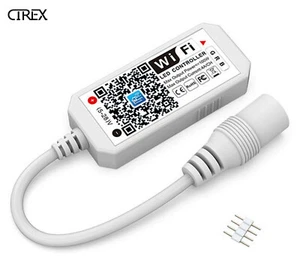 WiFi GRB LED Strip Light Controller Alexa Google Home iOS Android 3528 5050 LED - Picture 1 of 6