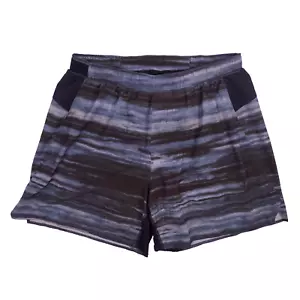 Lululemon Surge Short 6" Lined Mens Large Running Gym Black Blue - Picture 1 of 6