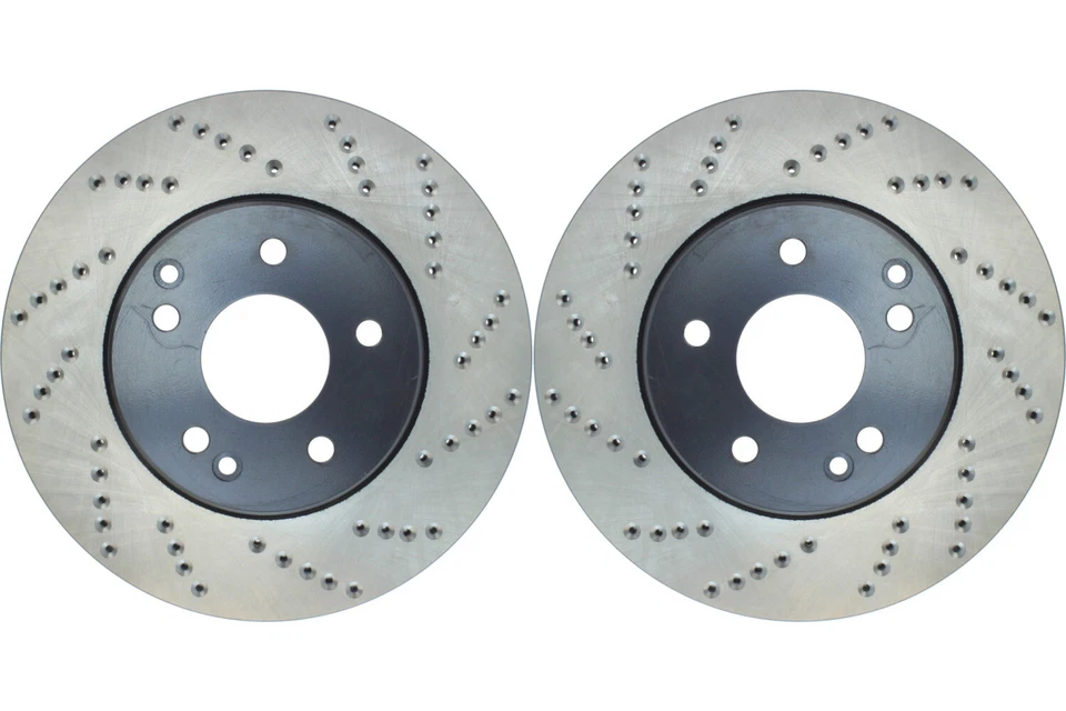 Front PAIR Stoptech Disc Brake Rotor for 1998-2004 Mercedes-Benz SLK230 (45787) - Image 1 of 4