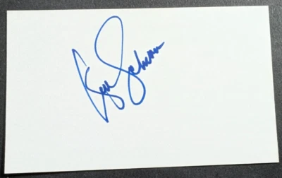 Ken Schrom - 1980 Debut Autographed 3x5 Index Card - Minnesota Twins - Image 1 of 2