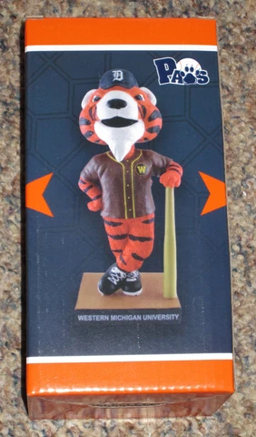 2023 Detroit Tigers Western Michigan PAWS Mascot Bobblehead SGA Cover