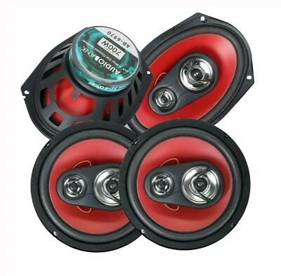 Audiobank 6x9" + 6.5" 3-Way 2200 watts MAX Car Audio Stereo Speakers -4 Speakers - Image 1 of 4