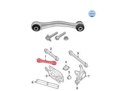 PARA BMW SERIE 1 3 M3 E92 E82 M 2007-2013 BRAZO SUSPENSIÓN SUPERIOR TRASERO DERECHO MEYLE Foto 1 de 4