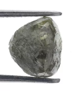 Rough Natural Loose Raw Green Grey Color 2.30 Carat Raw Diamond - Picture 1 of 2