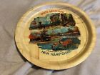 Vintage Bamboo New Hampshire Souvenir Tray-Old Man Of The Mountain